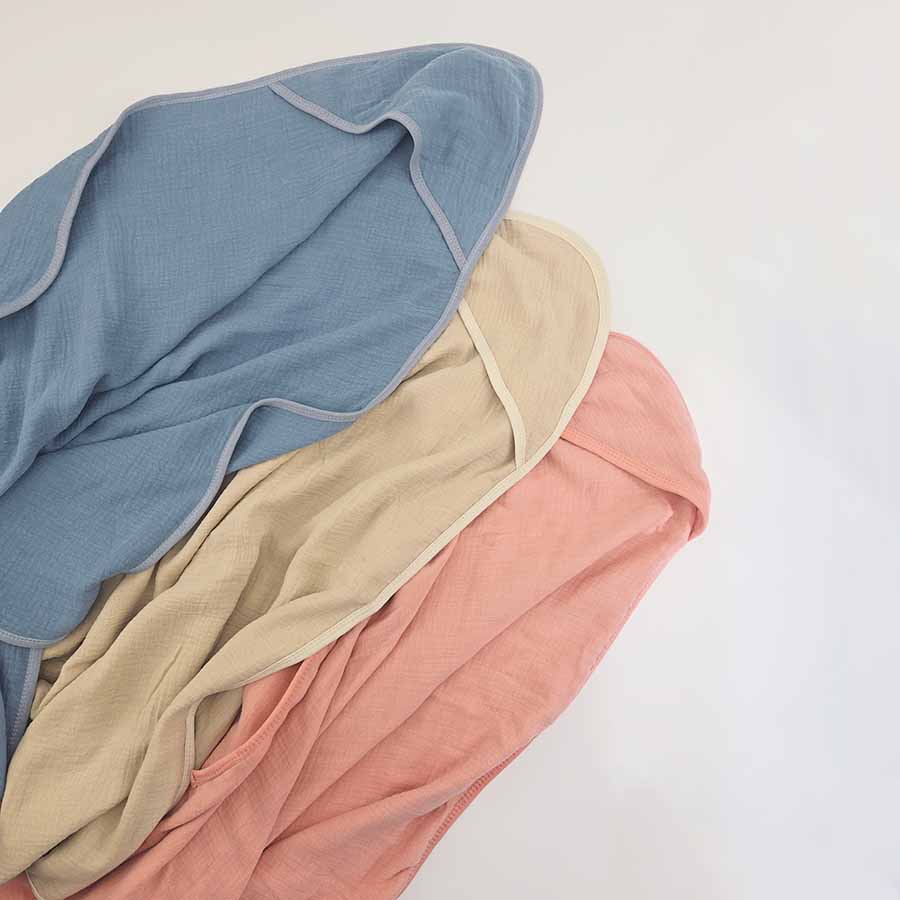 Cotton Gauze Baby Bathrobe Hoo - Hooded Bath Towel ulasan dan harga