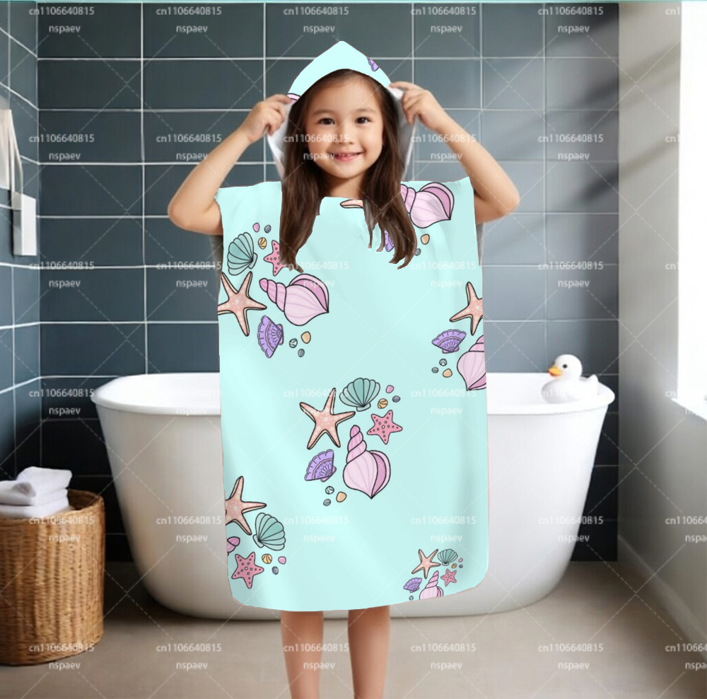 Kids Hooded Bath Towel, Cute S - Hooded Bath Towel ulasan dan harga