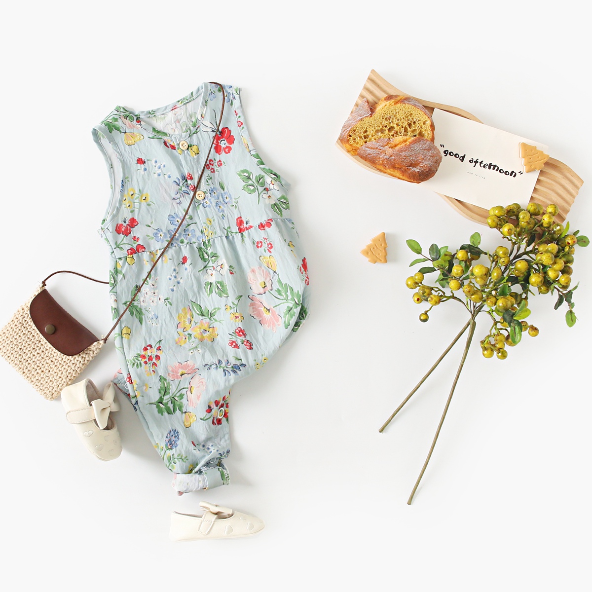Baby Girls Flower Rompers Slee - Baby Clothing Drawing ulasan dan harga