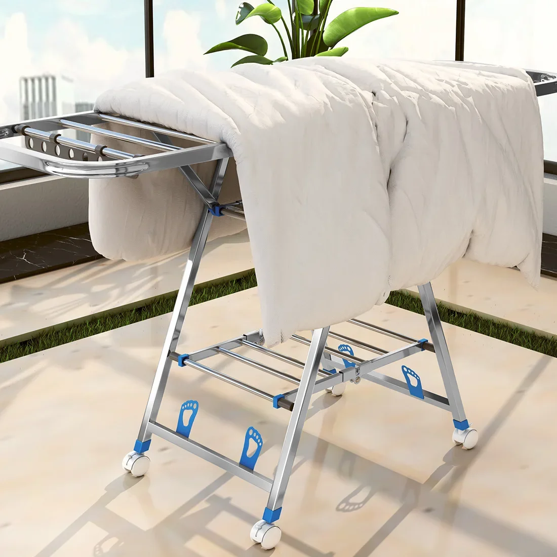 Stainless steel drying clothes - Baby Clothing Drying Rack ulasan dan harga