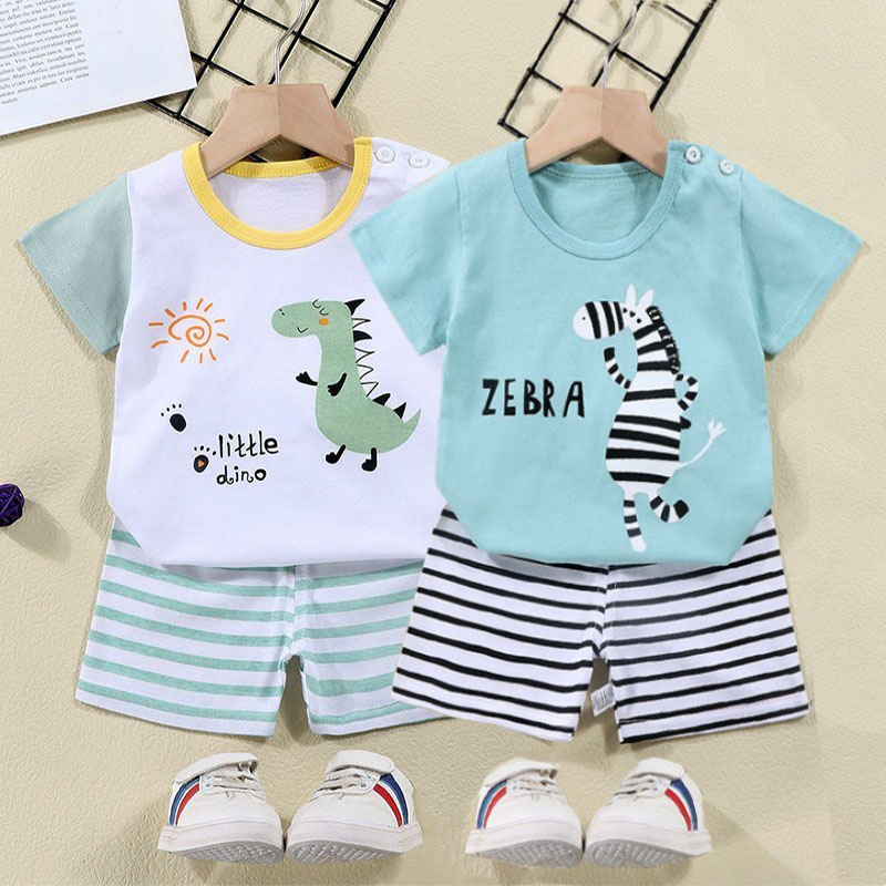 Cotton Tees+Shorts 2-piece Tra - Baby Clothing Kit ulasan dan harga
