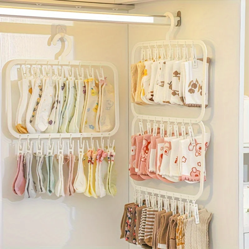 Multi-clip Baby Hanger, Househ - Baby Clothing Drying Rack ulasan dan harga