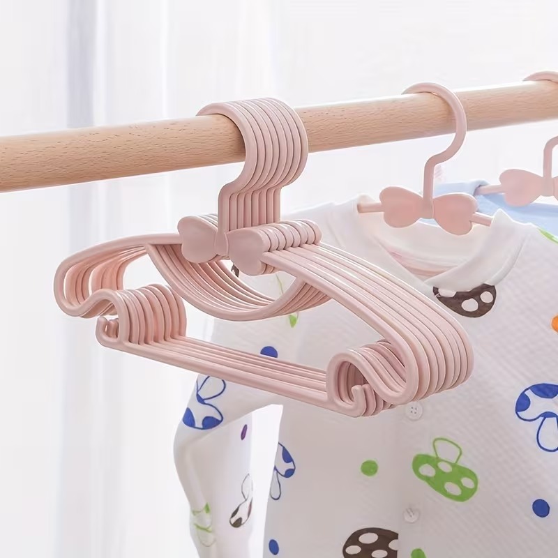 10-100PCS Kids Plastic Hangers - Baby Clothing Drying Rack ulasan dan harga