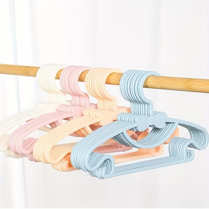 10-100PCS Kids Plastic Hangers - Baby Clothing Drying Rack ulasan dan harga