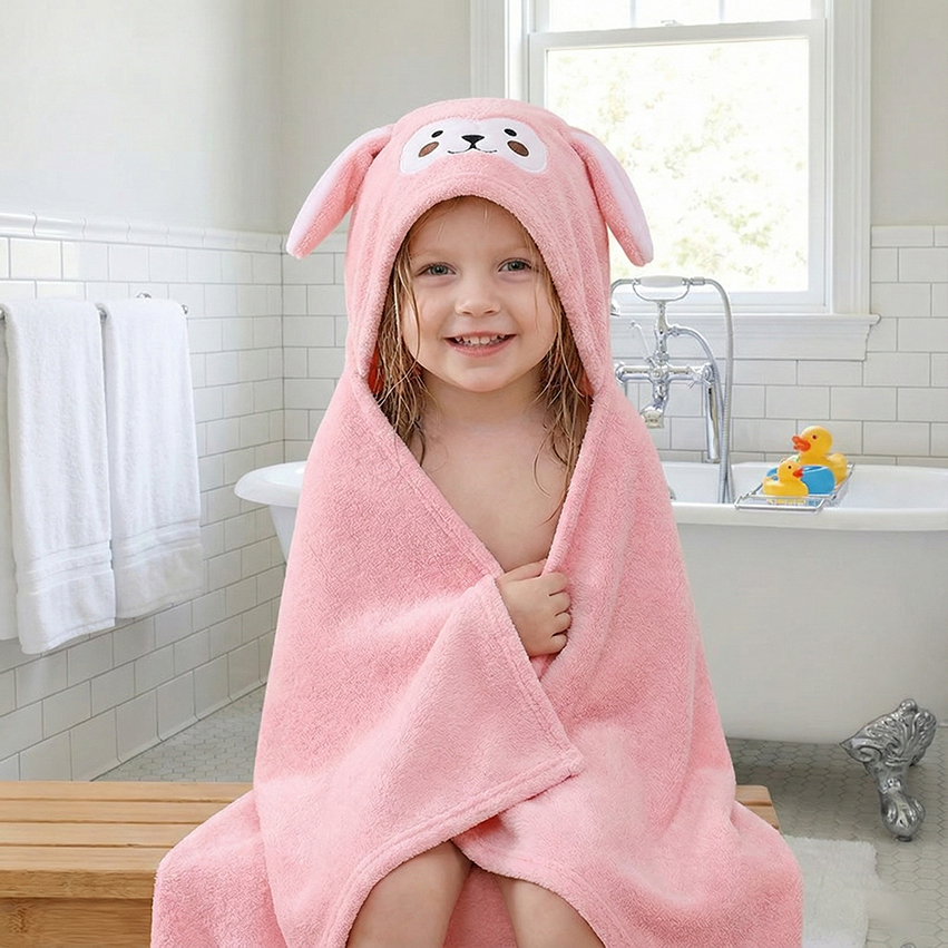 70x140cm Hooded Bath Towel Sup - Hooded Bath Towel ulasan dan harga