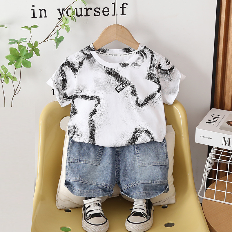 Toddler Boys Outfit Kids Summe - Baby Clothing Drawing ulasan dan harga