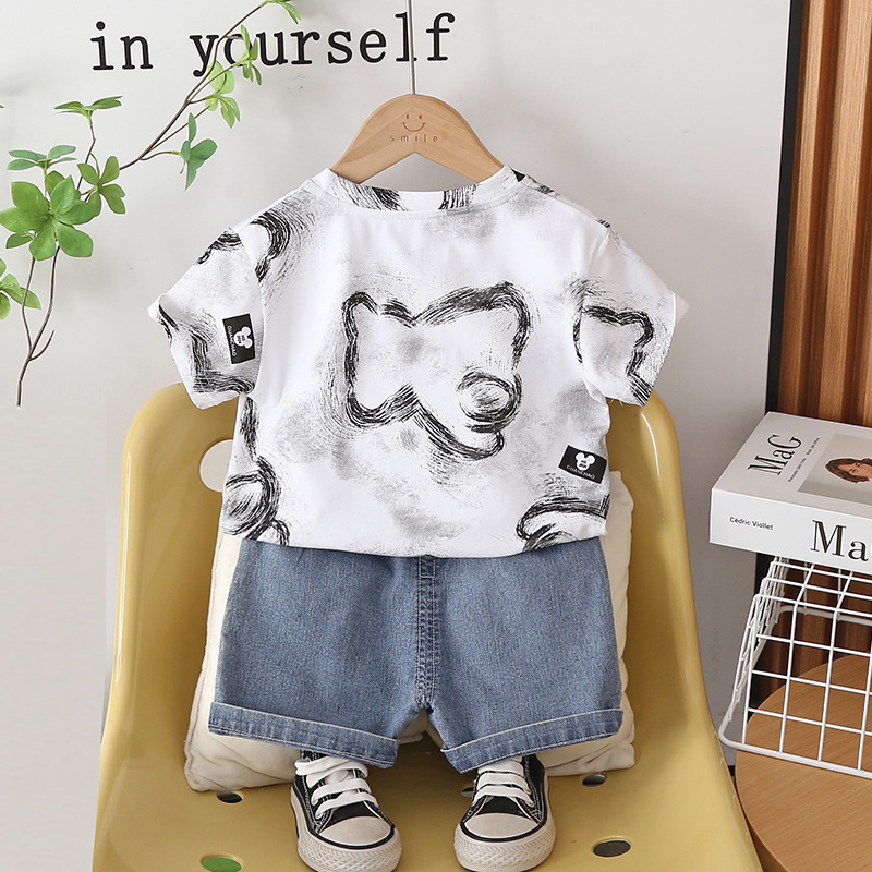 Toddler Boys Outfit Kids Summe - Baby Clothing Drawing ulasan dan harga