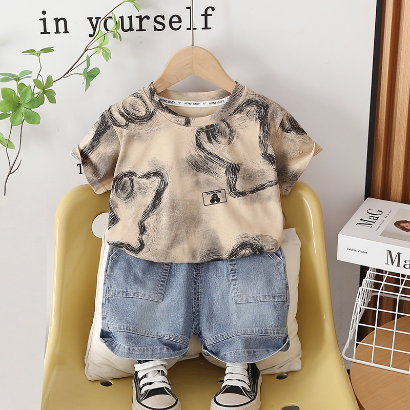 Toddler Boys Outfit Kids Summe - Baby Clothing Drawing ulasan dan harga