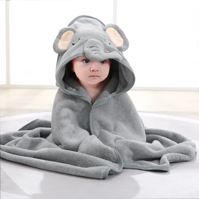 Toddler Bathrobe Infant Bath T - Hooded Bath Towel ulasan dan harga