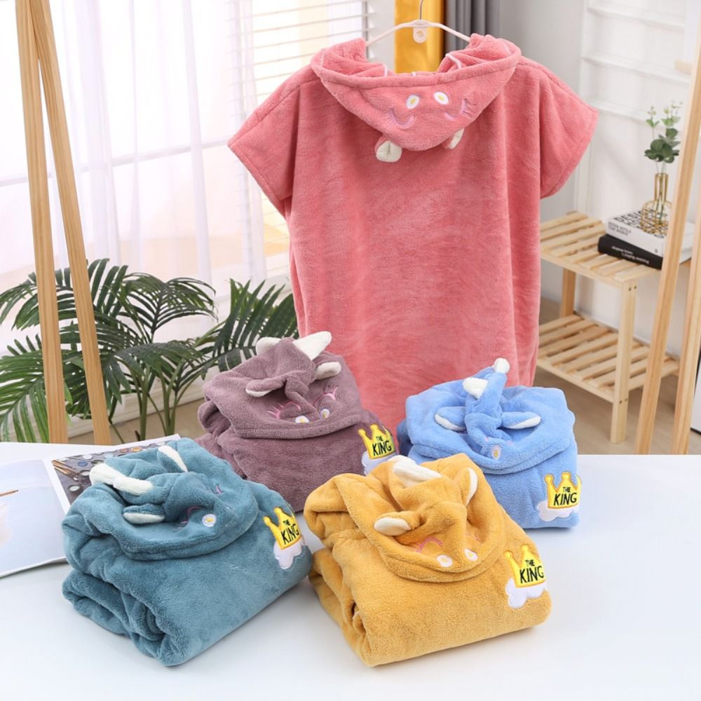 Comfortable Cartoon Baby Bath  - Hooded Bath Towel ulasan dan harga