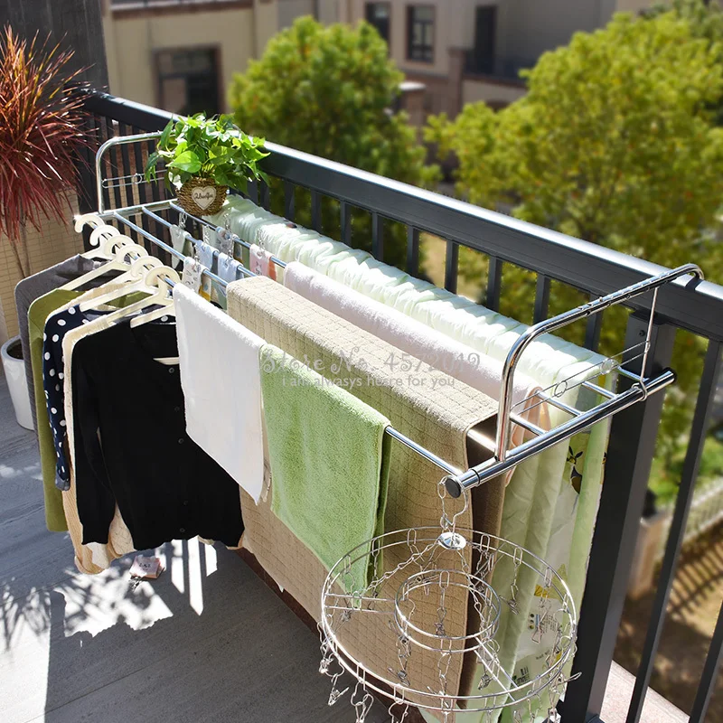 Extendable Stainless Steel Fol - Baby Clothing Drying Rack ulasan dan harga