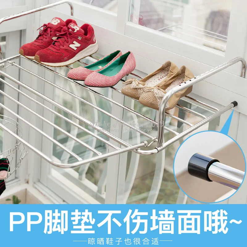 Extendable Stainless Steel Fol - Baby Clothing Drying Rack ulasan dan harga