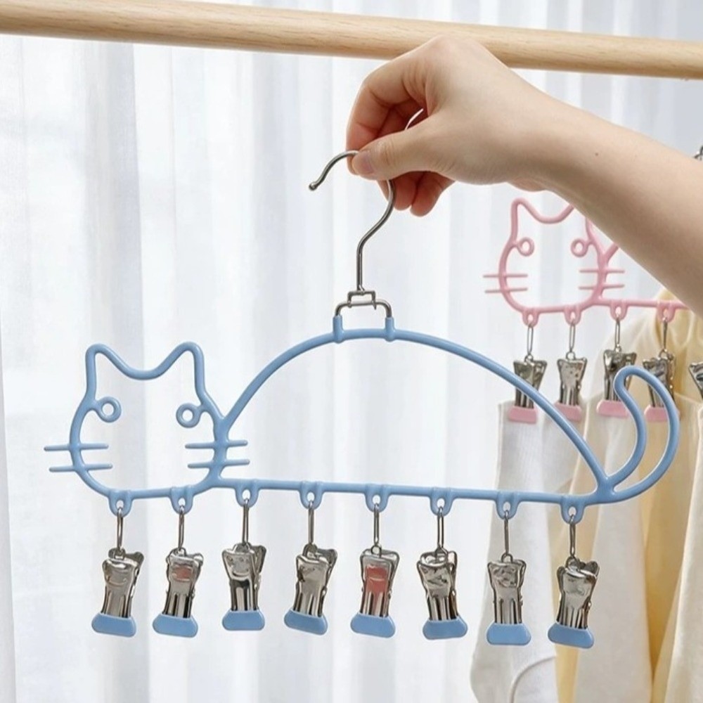 Cat Shape Socks Drying Rack Wa - Baby Clothing Drying Rack ulasan dan harga