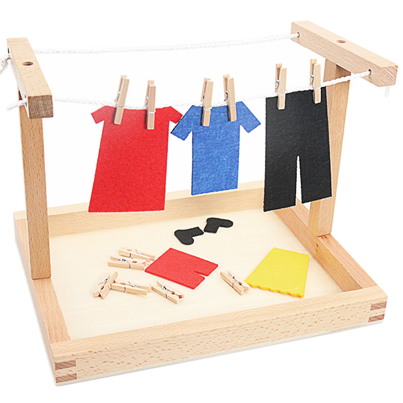 Baby Montessori Wooden DIY Min - Baby Clothing Kit ulasan dan harga
