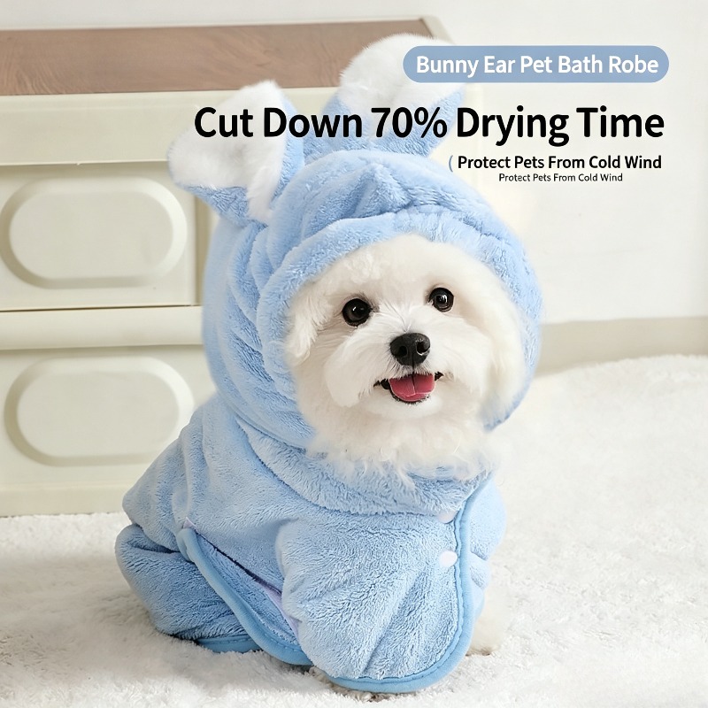 Pet Hooded Bath Robe Quick Dry - Hooded Bath Towel ulasan dan harga