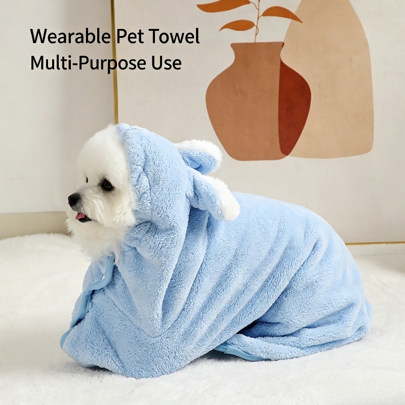 Pet Hooded Bath Robe Quick Dry - Hooded Bath Towel ulasan dan harga