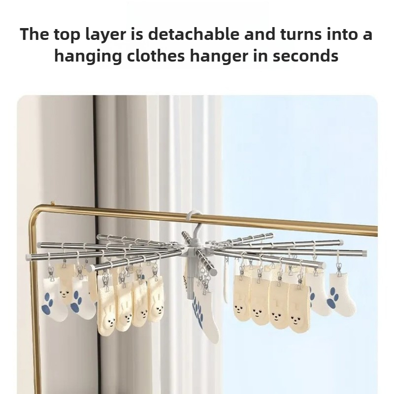 Baby Clothes Drying Rack-Folda - Baby Clothing Drying Rack ulasan dan harga