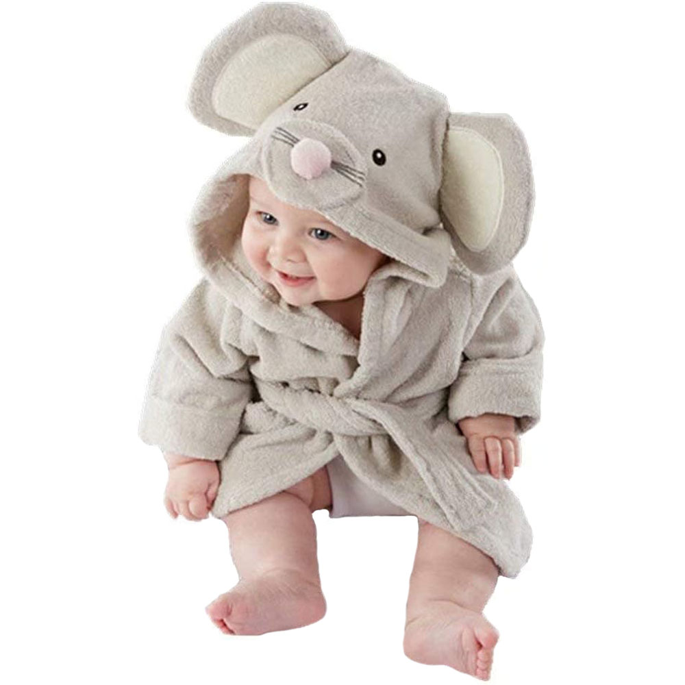 Baby Boy Bathrobe Hooded Towel - Hooded Bath Towel ulasan dan harga