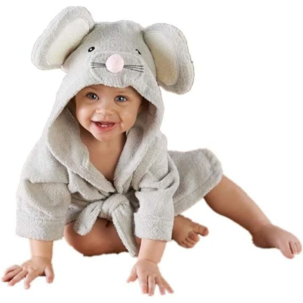Baby Boy Bathrobe Hooded Towel - Hooded Bath Towel ulasan dan harga